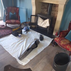 Chimney sweeping Kinross house Estate